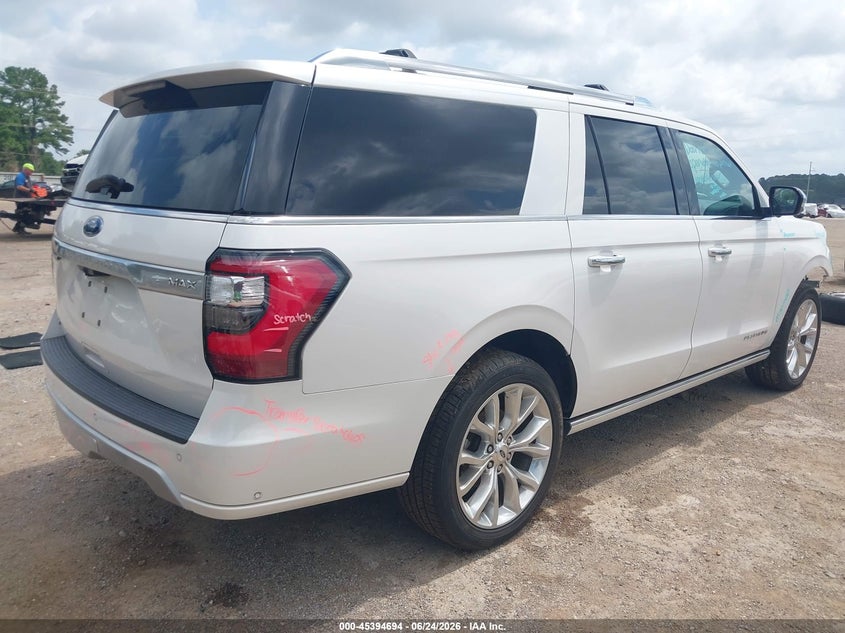Vin: 1fmjk1mt7kea65275, lot: 45892697, ford expedition max platinum 20194