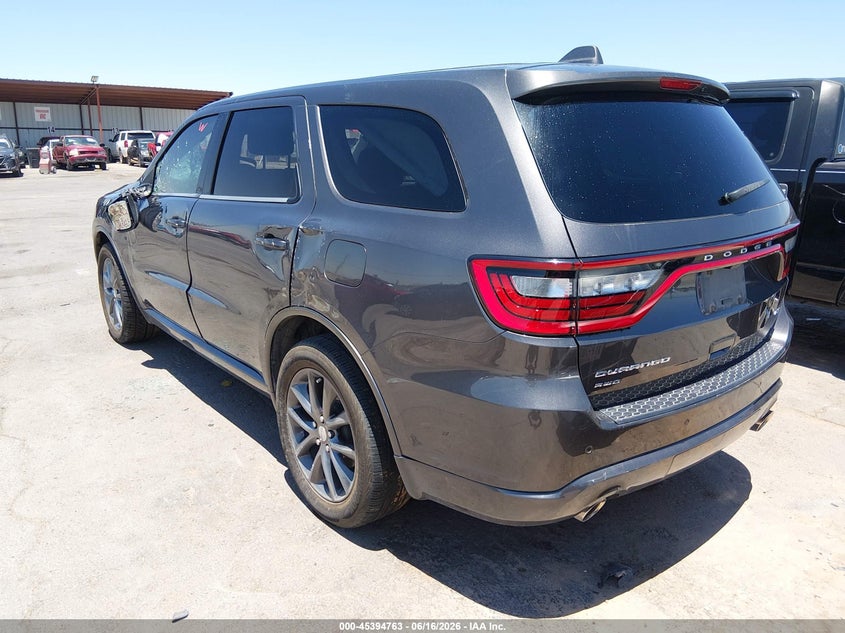 Vin: 1c4rdjdg7hc870492, lot: 45892767, dodge durango gt awd 20173