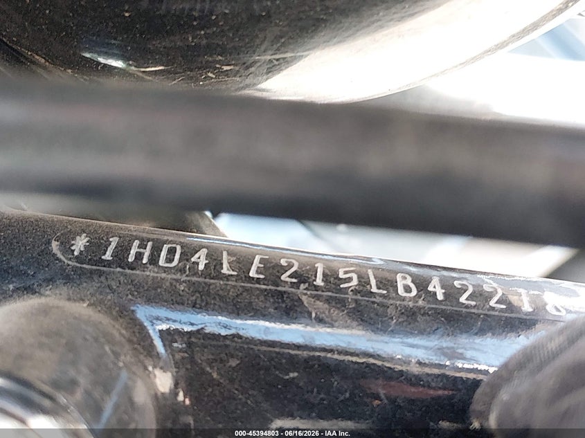 2020 Harley-Davidson Xl883 N VIN: 1HD4LE215LB422185 Lot: 45394803