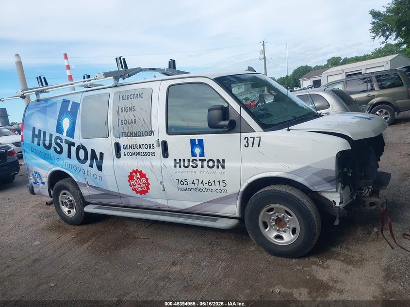 2021 GMC Savana Cargo Rwd 2500 Regular Wheelbase Work Van VIN: 1GTW7AFP1M1236298 Lot: 45394955