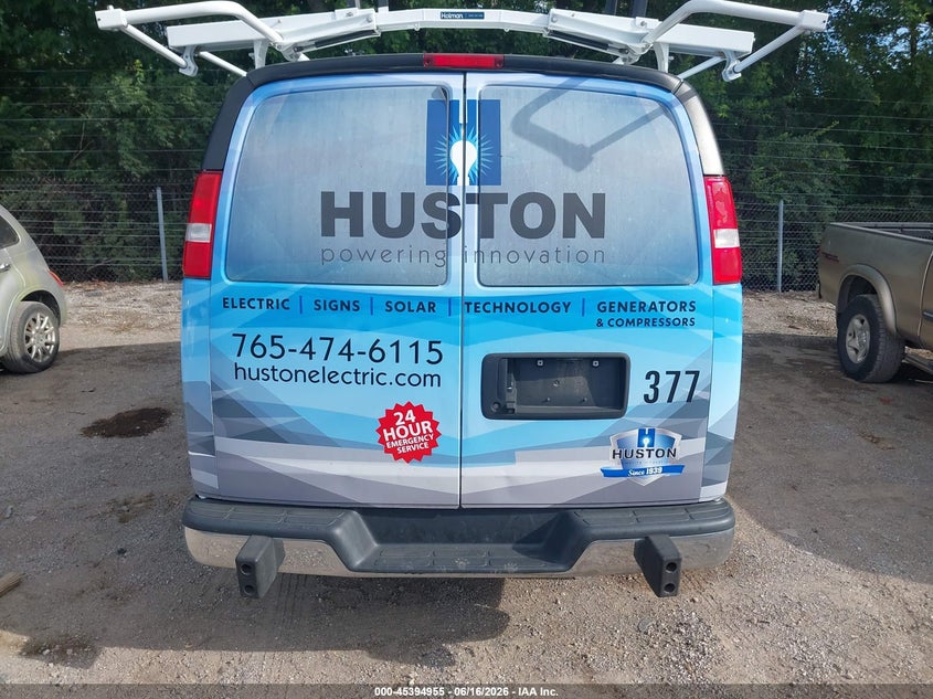 2021 GMC Savana Cargo Rwd 2500 Regular Wheelbase Work Van VIN: 1GTW7AFP1M1236298 Lot: 45394955