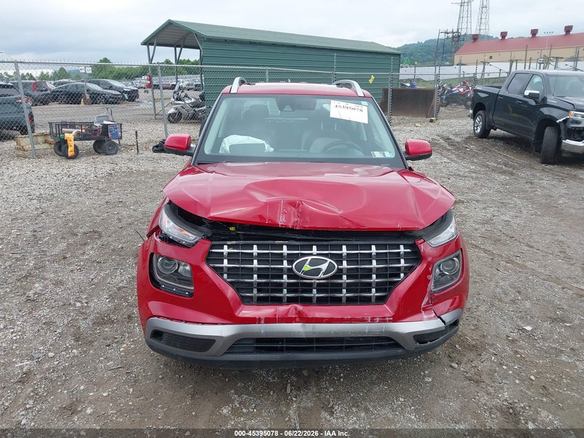 2022 Hyundai Venue Sel VIN: KMHRC8A30NU158887 Lot: 45395078