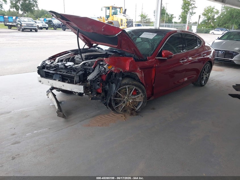 Vin: kmtg54lexlu056427, lot: 45893202, genesis g70 3.3t rwd 20202