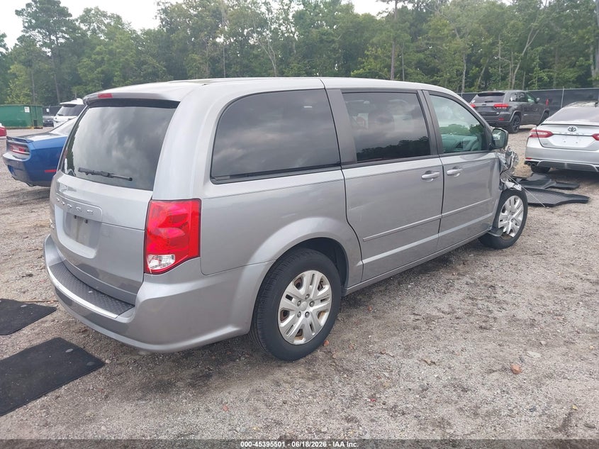 Vin: 2c4rdgbg5gr155707, lot: 45893504, dodge grand caravan se 20164