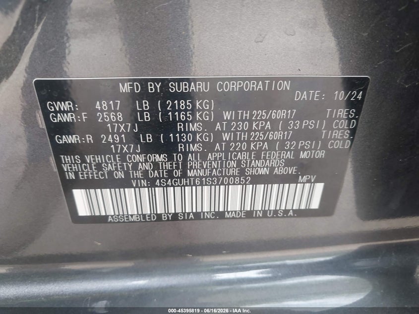 2025 SUBARU CROSSTREK WILDERNESS — Photo 9