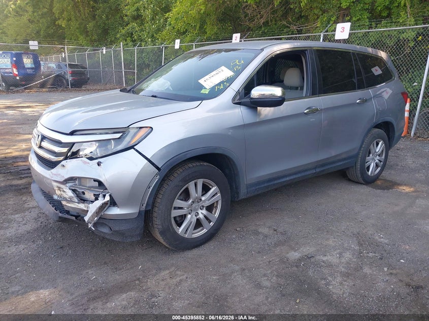 Vin: 5fnyf6h19jb021515, lot: 45893855, honda pilot lx 20182