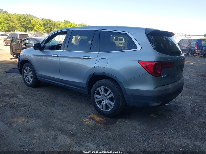 Vin: 5fnyf6h19jb021515, lot: 45893855, honda pilot lx 20183