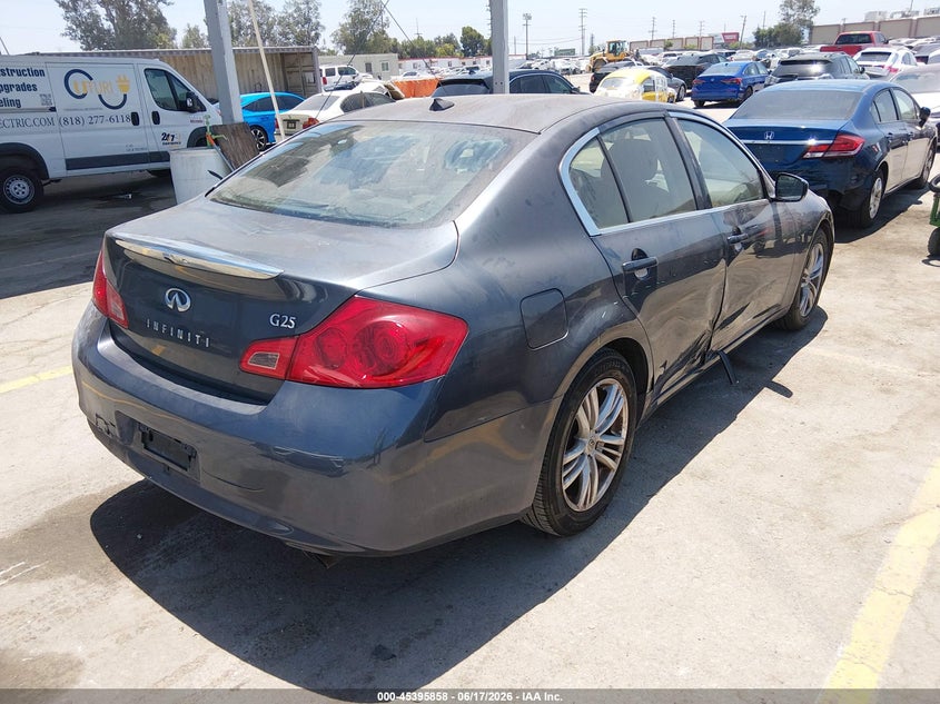 Vin: jn1dv6ap9cm810602, lot: 45893861, infiniti g25 journey 20124