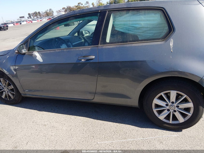 2015 Volkswagen Golf Tsi S 2-Door VIN: 3VW817AU8FM032630 Lot: 45396002