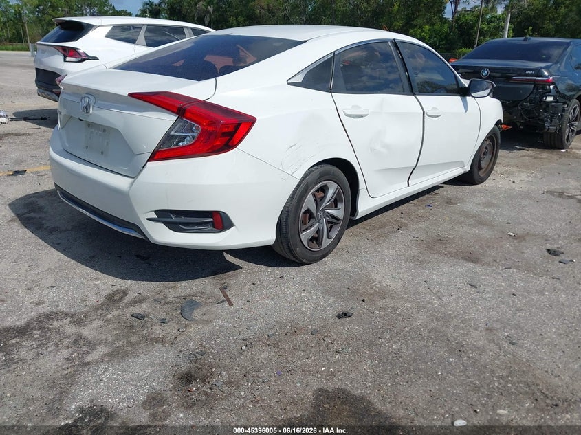 2019 HONDA CIVIC SEDAN 2.0L I-4 DOHC, VVT, 158HP