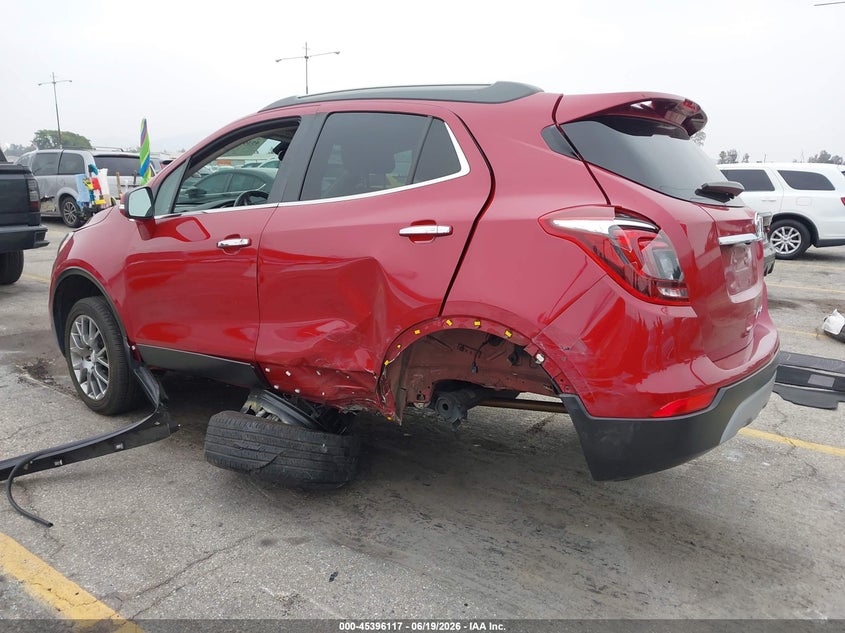 Vin: kl4cj1sm3kb729076, lot: 45894120, buick encore fwd sport touring 20193