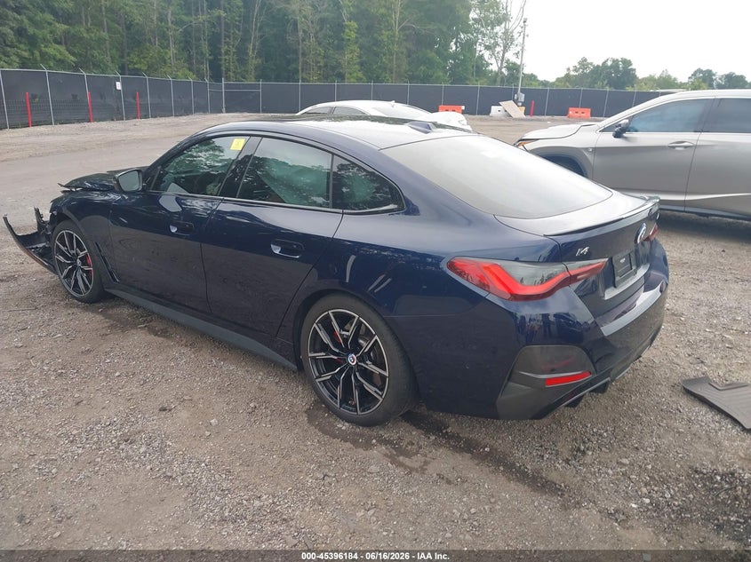 Vin: wby33aw09pfp38452, lot: 45894187, bmw i4 m50 20233