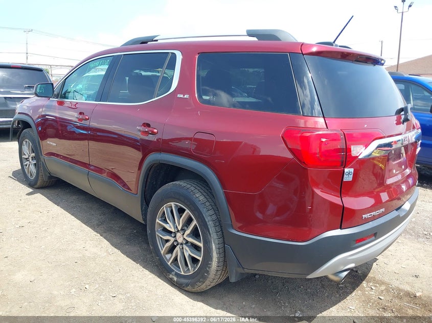 Vin: 1gkknsls7hz299596, lot: 45894395, gmc acadia sle-2 20173