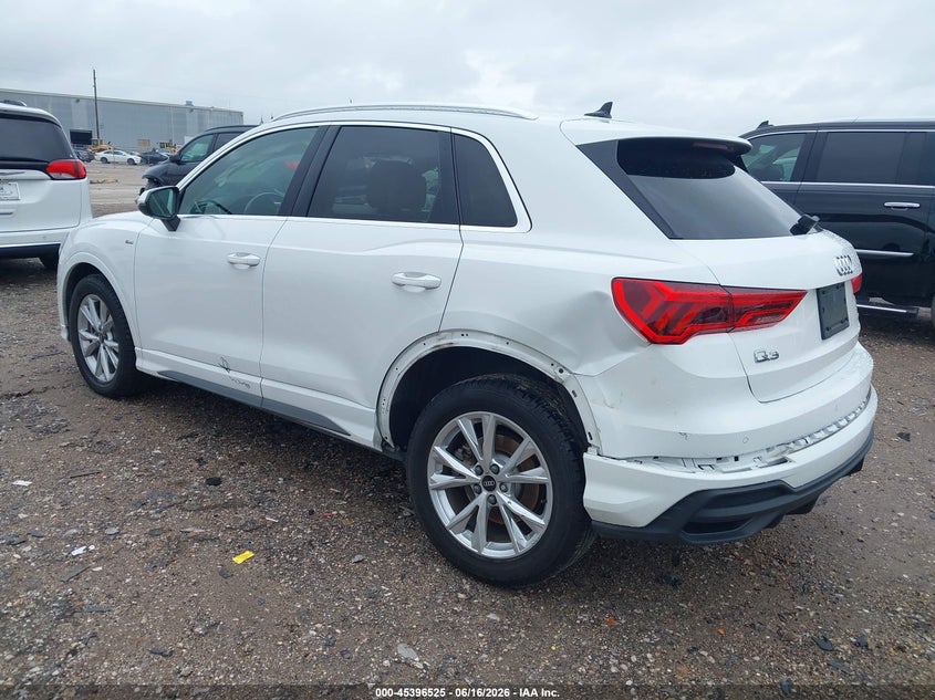 Vin: wa1decf32p1055179, lot: 45894528, audi q3 premium 45 tfsi s line quattro tiptronic 20233