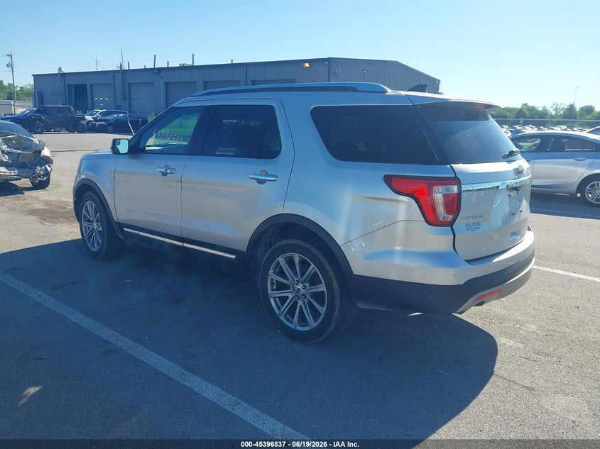 Vin: 1fm5k8f81gga98576, lot: 45894540, ford explorer limited 20163