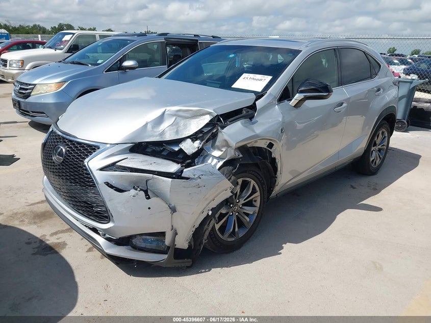 Vin: jtjyarbz0g2037304, lot: 45894610, lexus nx 200t f sport 20162