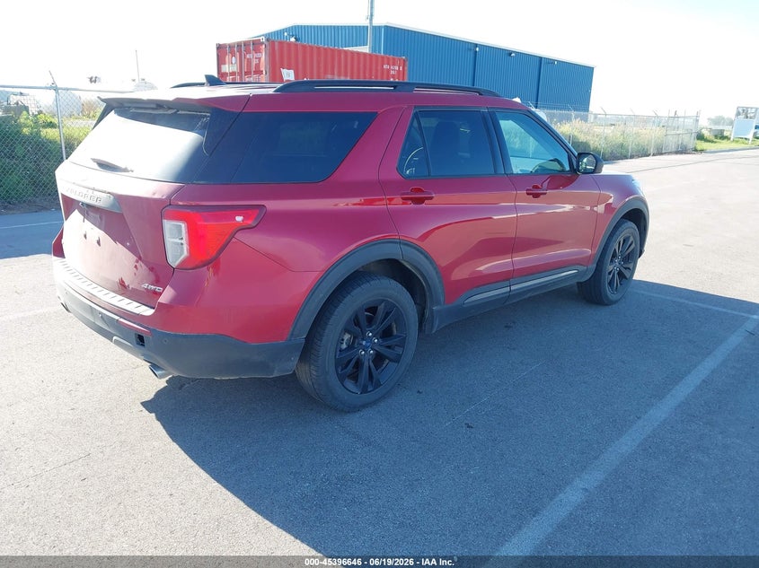 Vin: 1fmsk8dh1mga93699, lot: 45894649, ford explorer xlt 20214