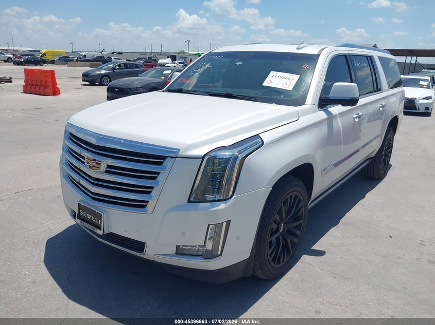 Vin: 1gys4kkjxjr221305, lot: 45894666, cadillac escalade esv platinum 20182