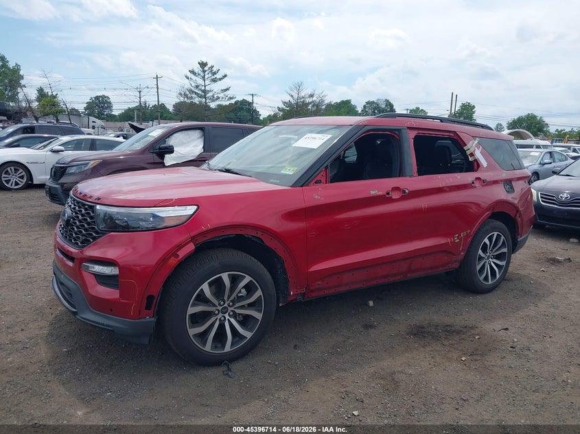 VIN 1FM5K8GC0MGA98972 2021 FORD EXPLORER ST
