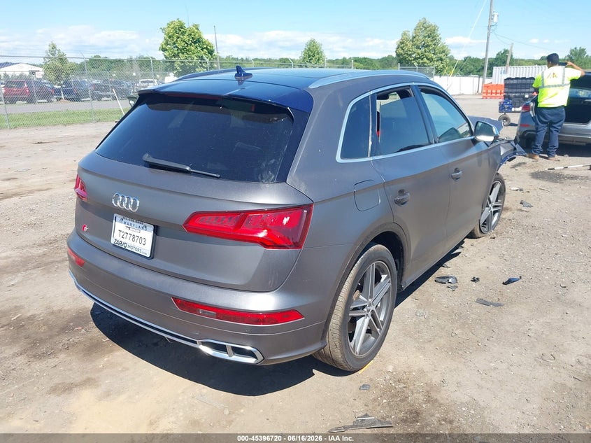 Vin: wa1c4afy0j2223319, lot: 45894723, audi sq5 3.0t premium plus 20184