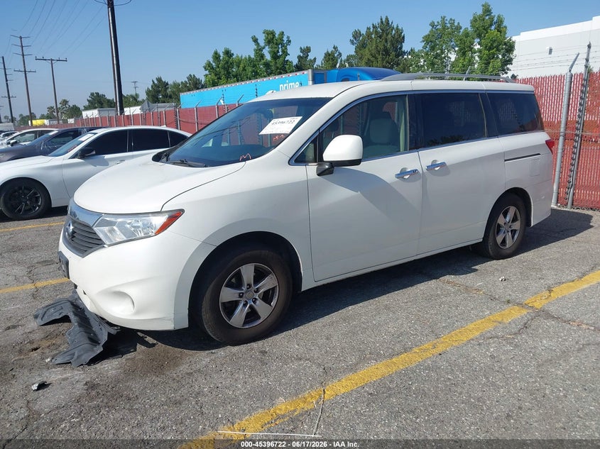 Vin: jn8ae2kp1h9167555, lot: 45894725, nissan quest sv 20172