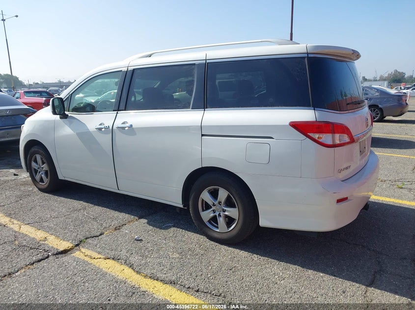 Vin: jn8ae2kp1h9167555, lot: 45894725, nissan quest sv 20173