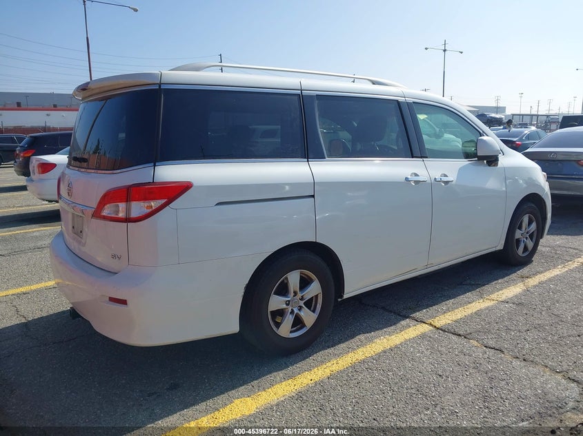 Vin: jn8ae2kp1h9167555, lot: 45894725, nissan quest sv 20174