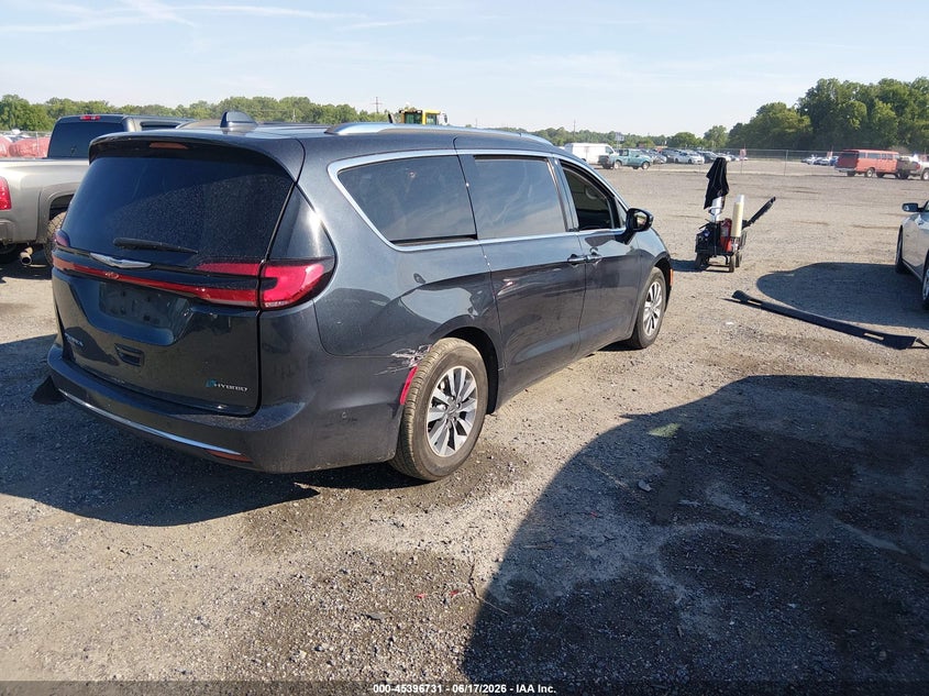Vin: 2c4rc1l76mr594716, lot: 45894734, chrysler pacifica hybrid touring l 20214