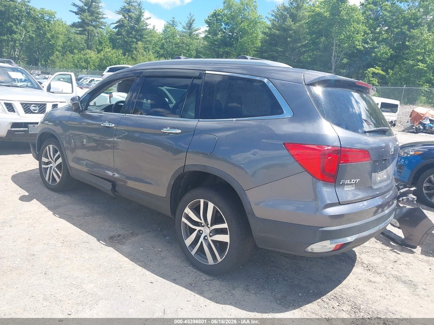 Vin: 5fnyf6h96gb055331, lot: 45894804, honda pilot touring 20163