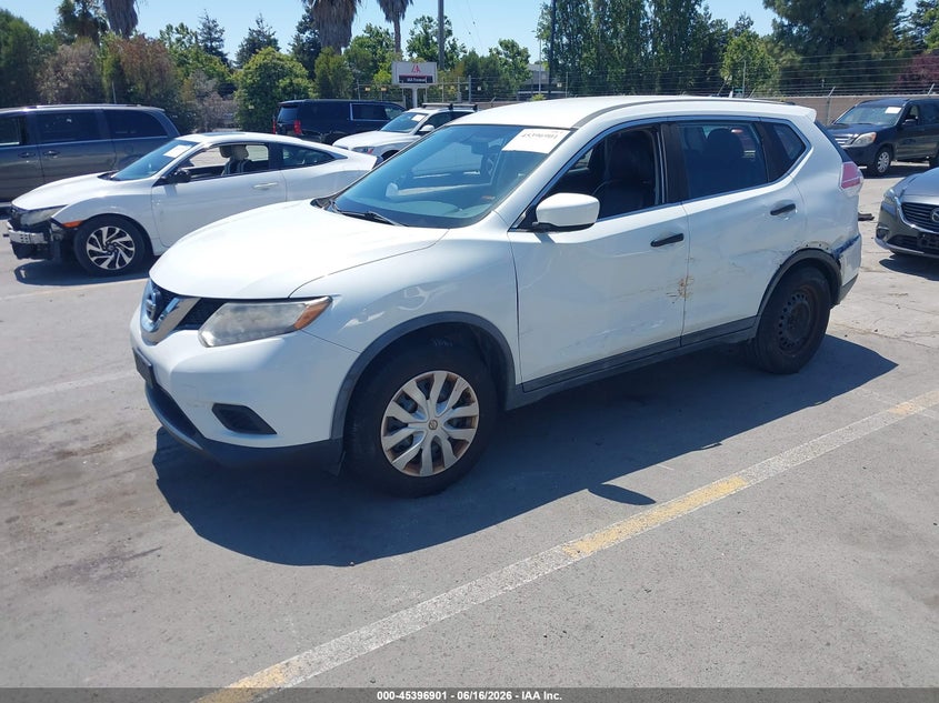 2016 Nissan Rogue S/Sl/Sv KNMAT2MV4GP688339 photo 1