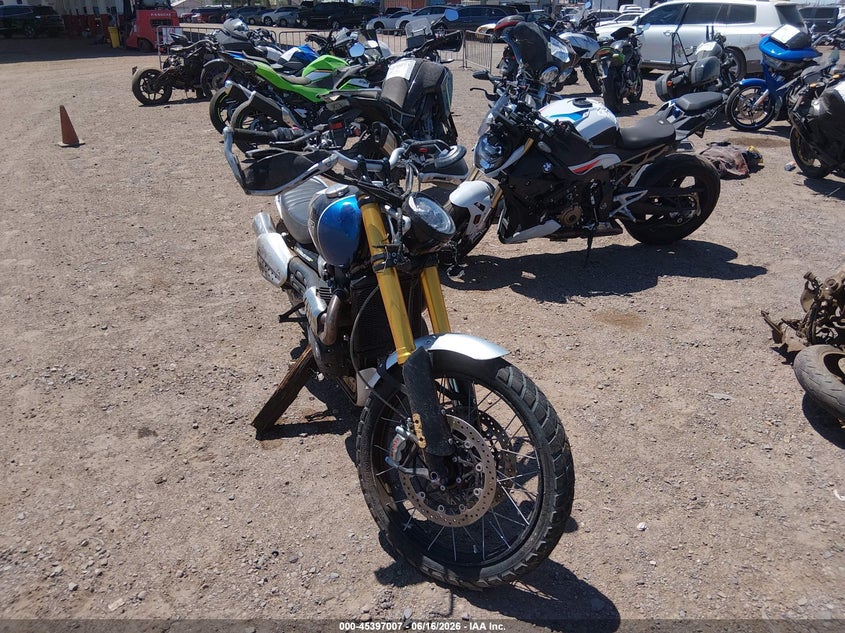 2020 TRIUMPH MOTORCYCLE SCRAMBLER auction photo 1