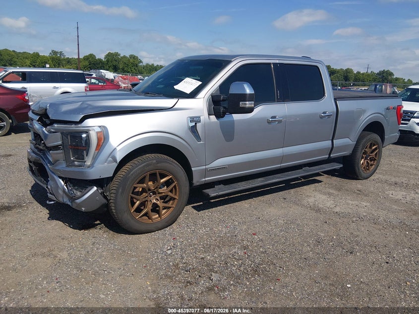 Vin: 1ftfw1ed9nfb06106, lot: 45895080, ford f-150 platinum 20222