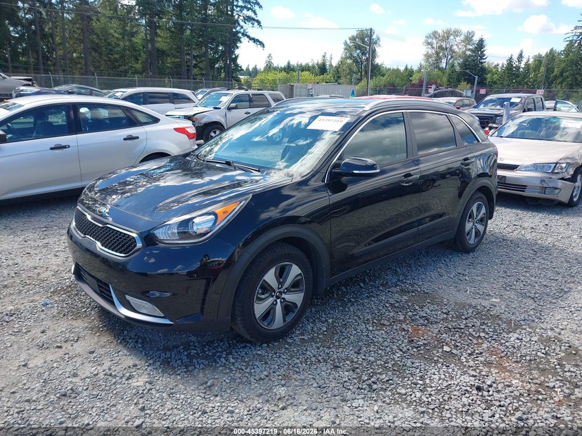 Vin: kndcc3lc1h5080239, lot: 45895222, kia niro ex 20172