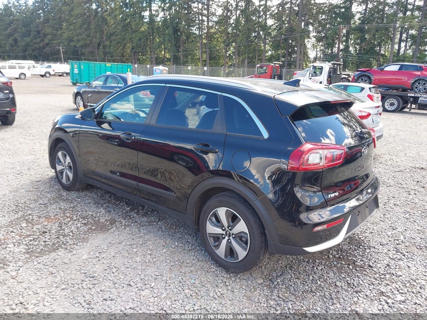 Vin: kndcc3lc1h5080239, lot: 45895222, kia niro ex 20173