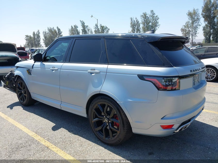 Vin: salwz2re6na235345, lot: 45895310, land rover range rover sport svr/svr carbon edition 20223