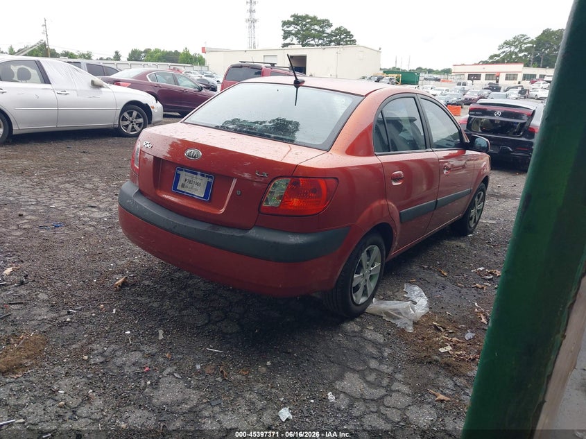 KIA RIO 2009 VIN KNADE223396519282