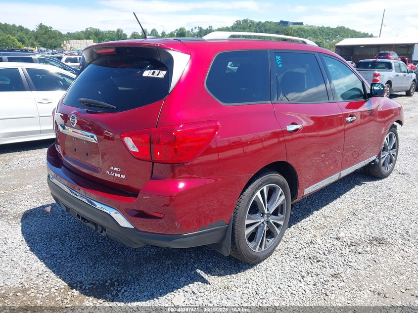 Vin: 5n1dr2mm5jc647313, lot: 45895474, nissan pathfinder platinum 20184