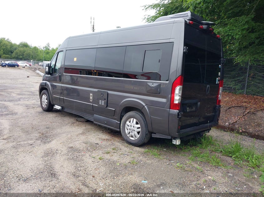 Vin: 3c6trvdg7je144197, lot: 45895523, ram promaster 2500 high roof 159 wb 20183