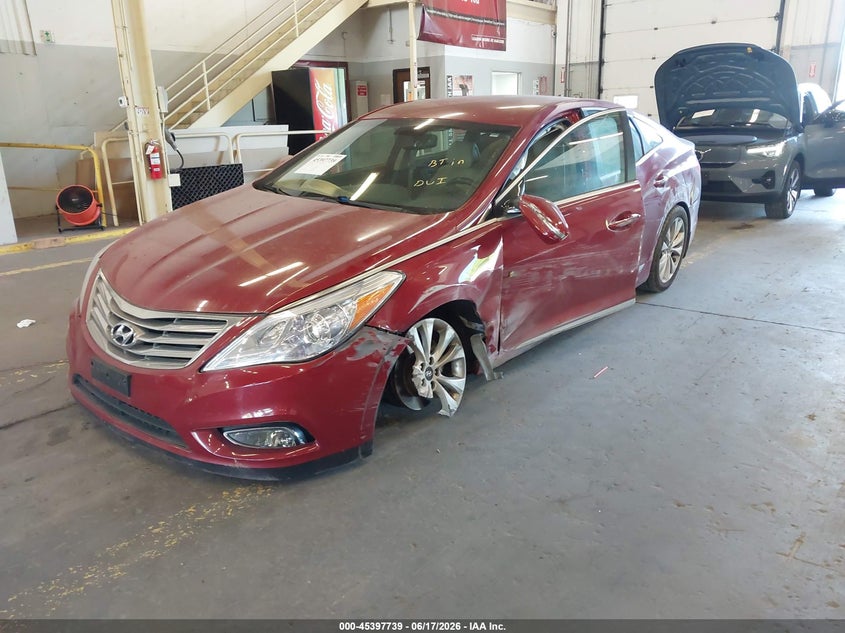 Vin: kmhfh4jg7ea386046, lot: 45895742, hyundai azera limited 20142
