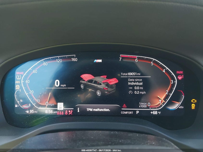 2021 BMW X4 xDrive30I VIN: 5UX2V1C04M9E77187 Lot: 45397747
