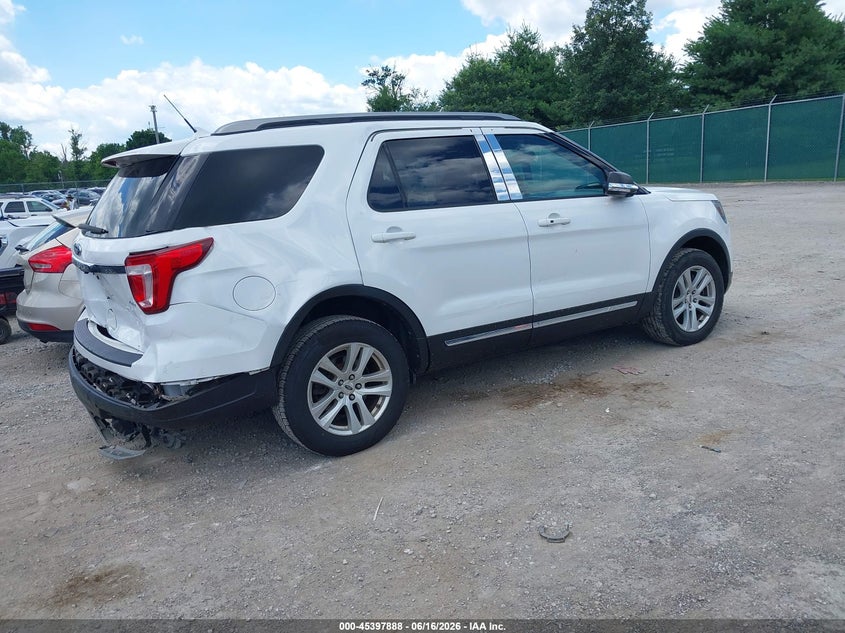 Vin: 1fm5k8d8xkgb26693, lot: 45895891, ford explorer xlt 20194