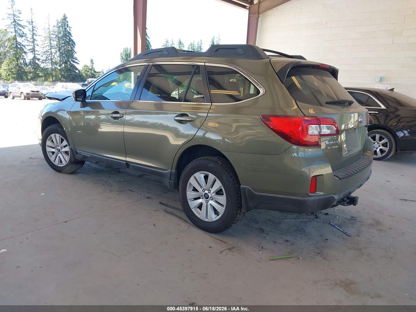 Vin: 4s4bsadc1f3241307, lot: 45895918, subaru outback 2.5i premium 20153