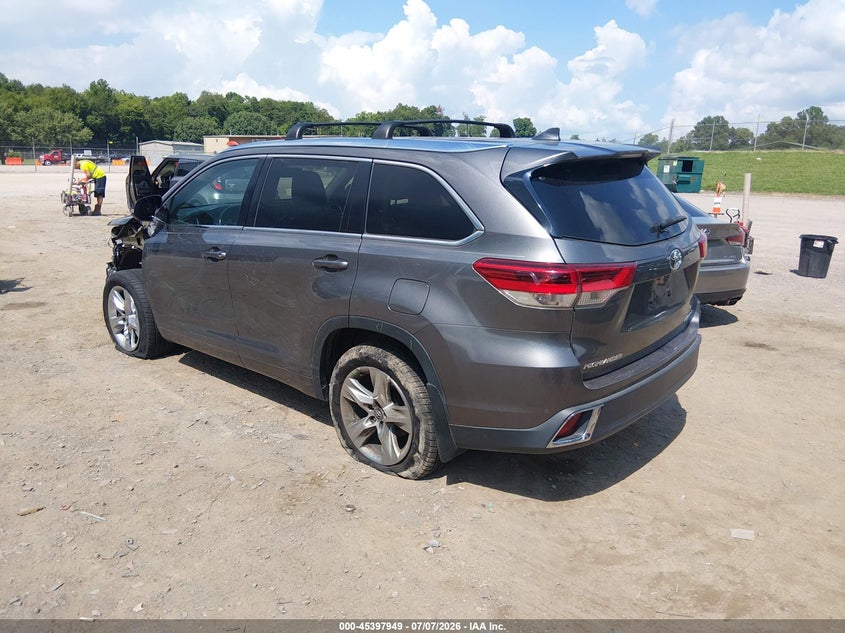 Vin: 5tddzrfh9hs377802, lot: 45895952, toyota highlander limited 20173