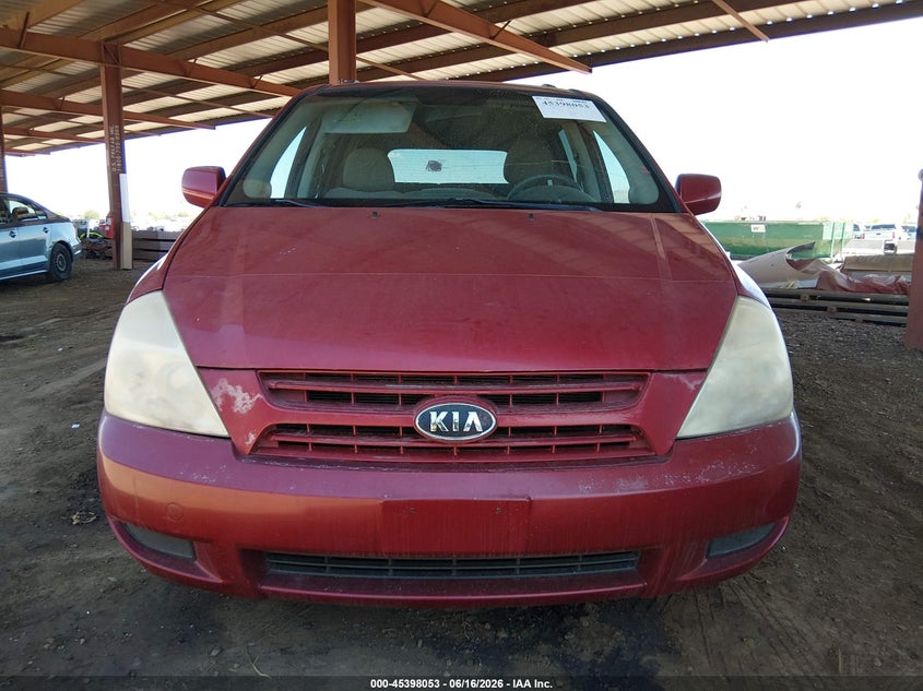 2009 Kia Sedona Lx VIN: KNDMB233896313658 Lot: 45398053