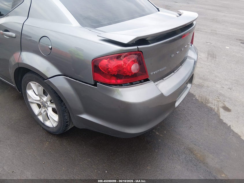 2013 Dodge Avenger R/T VIN: 1C3CDZBG8DN581583 Lot: 45398099