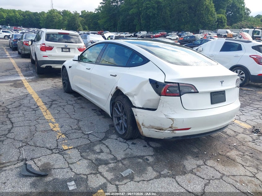 Vin: 5yj3e1ea3mf062182, lot: 45896150, tesla model 3 standard range plus rear-wheel drive 20213