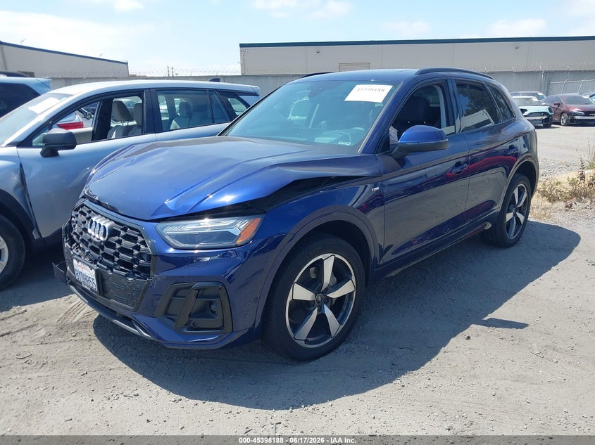 Vin: wa1faafy1n2006003, lot: 45896191, audi q5 prestige 45 tfsi s line quattro s tronic 20222