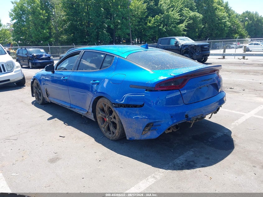 Vin: knae35lc4k6052261, lot: 45896237, kia stinger gt 20193