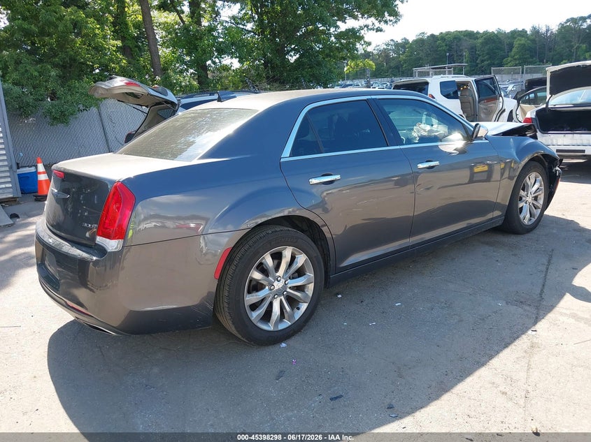 Vin: 2c3ccakg7jh168501, lot: 45896301, chrysler 300 limited awd 20184
