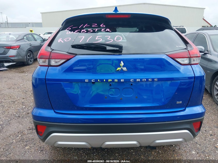 2025 Mitsubishi Eclipse Cross Black Edition S-Awc/Se S-Awc/Sel S-Awc VIN: JA4ATWAA0SZ036768 Lot: 45398362